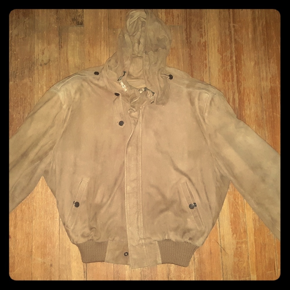 Vintage Antelope Silk Calvin Klein Bomber